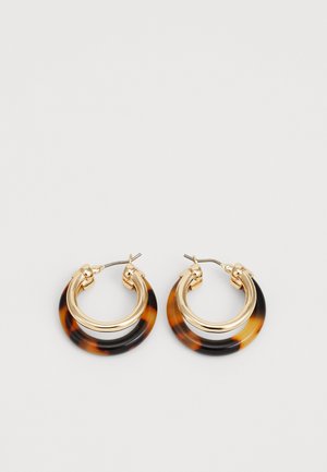 SPLIT HOOP - Boucles d'oreilles - gold-coloured/tortoise