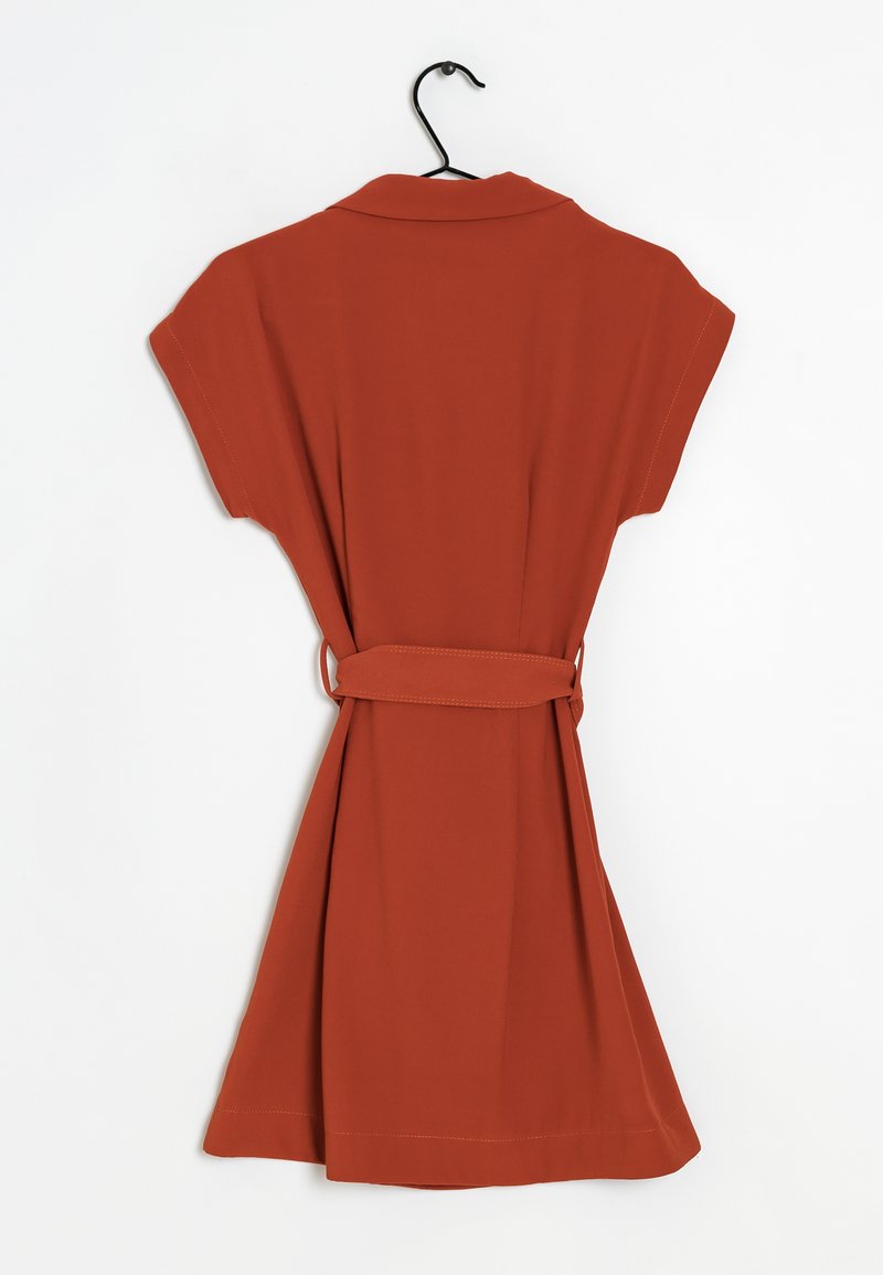 Mango Shirt dress - orange/burnt orange denim - (Pre-owned) - Zalando.ie