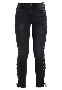 Urban Classics Vaqueros pitillo - black