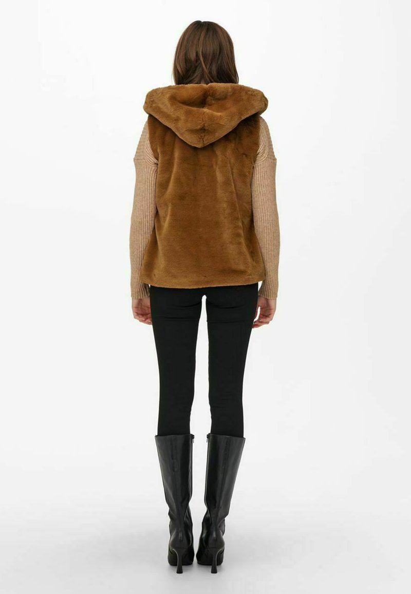 Damen Leichte Jacken | ONLY Weste brown/braun - HM71274 Damen Leichte Jacken | ONLY Weste brown/braun - HM71274
