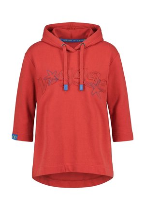 LAURASØN, SWEATSHIRT, KAPUZE, 3/4 ARM  - Felpa con cappuccio - brick red