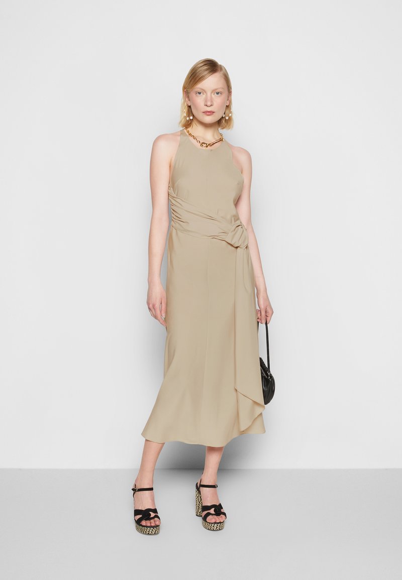 Damen Freizeitkleider | DESIGNERS REMIX VALERIE DRAPE DRESS Cocktailkleid/festliches Kleid oyster/offwhite - HB44918 Damen Freizeitkleider | DESIGNERS REMIX VALERIE DRAPE DRESS Cocktailkleid/festliches Kleid oyster/offwhite - HB44918