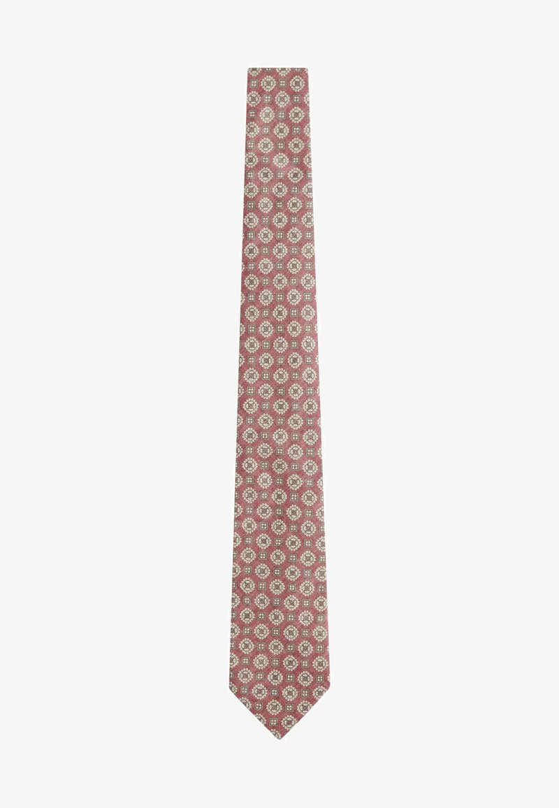 Next SIGNATURE MADE IN ITALY PRINTED MELANGE - REGULAR FIT - Cravate - pink medallion