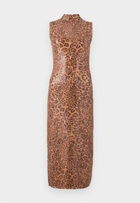 KNITTED DRESS - Koktel haljina / svečana haljina - coffee