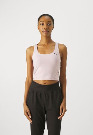 STUDIO FOUNDATION CROP TANK - Toppi - grape mist heather