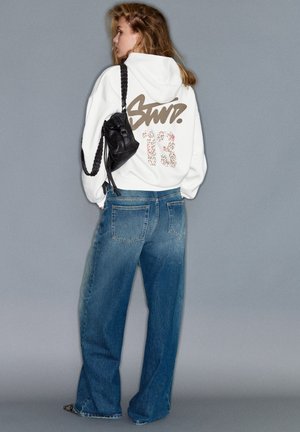 PULL&BEAR, STWD LEOPARD - HOODIE - Sweat à capuche - white