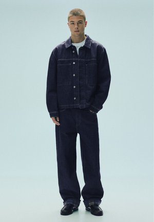 PULL&BEAR, DENIM WITH POCKETS - JACKET - Denim jacket - dark blue