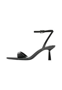 Bershka Sandale s visokom petom - black