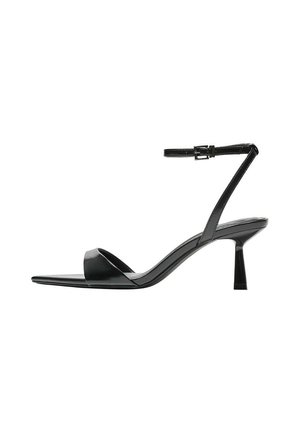 High heeled sandals - black