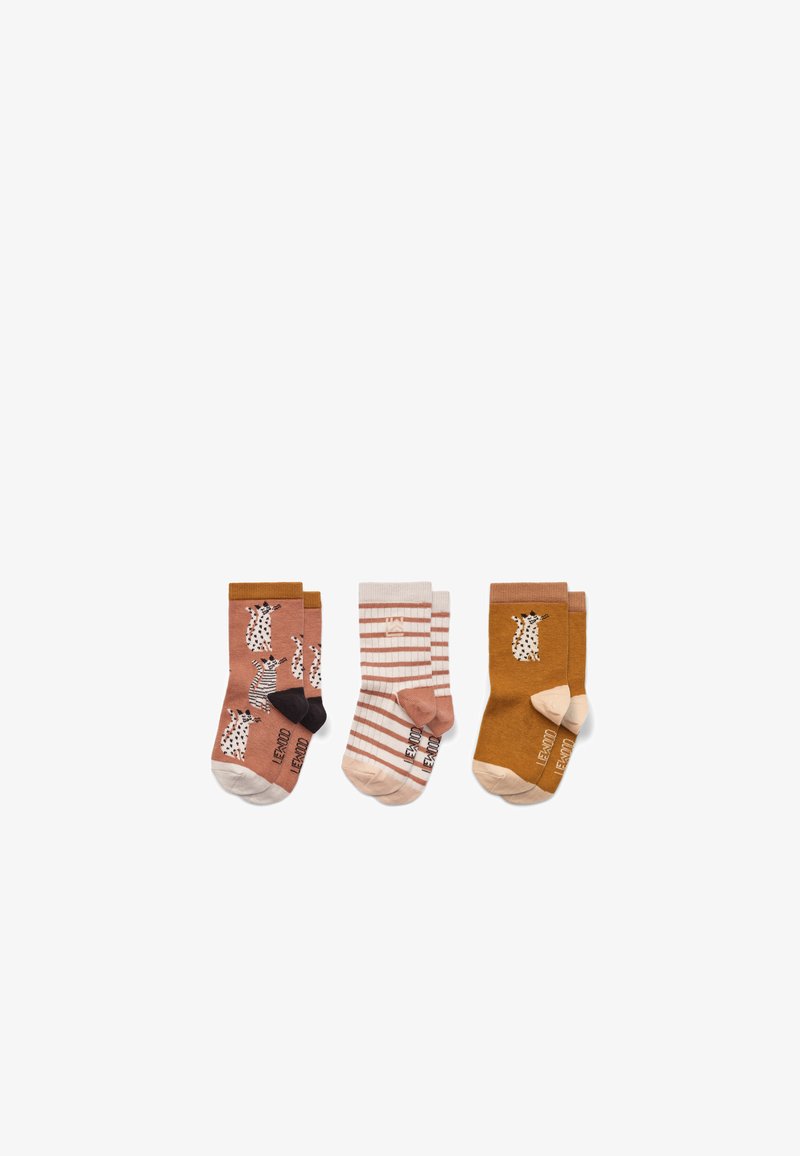 Liewood SILAS UNISEX 3 PACK - Strømper - cat / tuscany rose