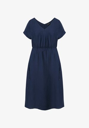 Ulla Popken, DRAWSTRING V-NECK DRESS - Vapaa-ajan mekko - universe