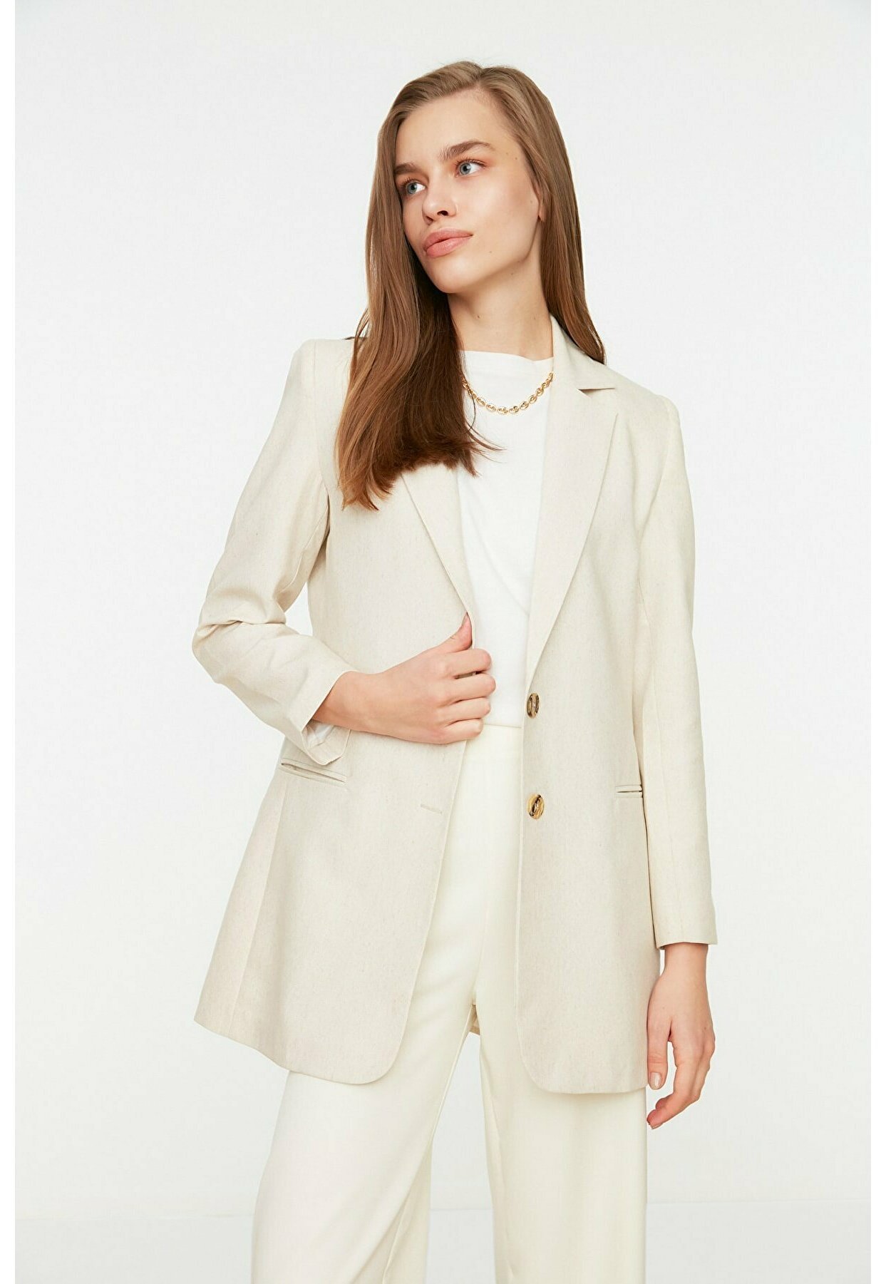 Trendyol Modest Blazer - beige - Zalando.nl