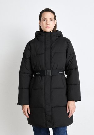 Calvin Klein Jeans LOGO BELT PUFFER - Winter coat - black