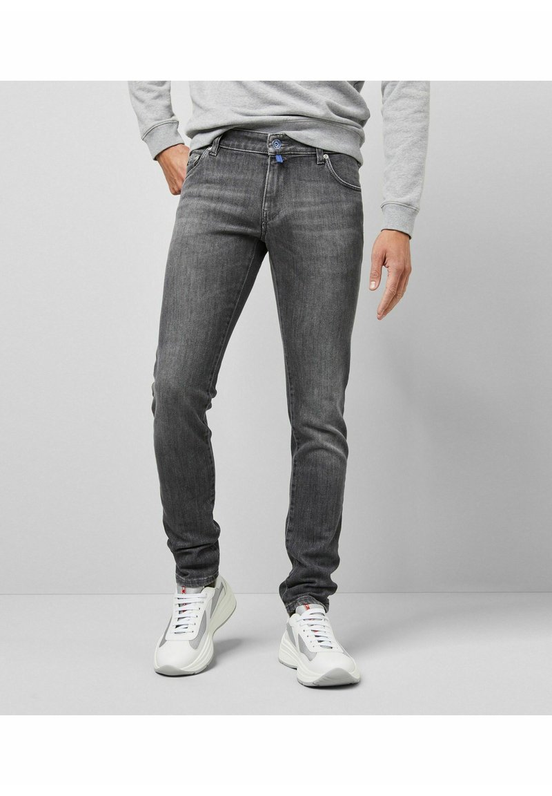 Meyer SUPER STRETCH USED - Slim fit jeans - grau