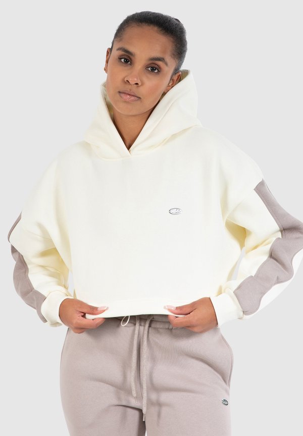 AMAYA CROP HOODIE - Kapuzenpullover - creme