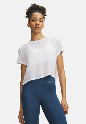Under Armour SHORT-SLEEVES VELOCITI - Sport T-Shirt - white