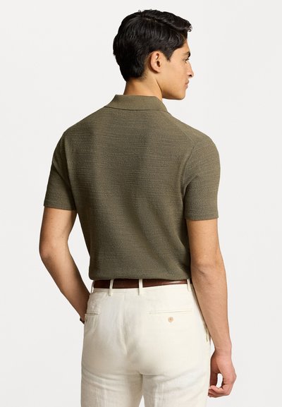 Polo Ralph Lauren TEXTURED COTTON LINEN SHIRT JUMPER - Krekls - thermal green