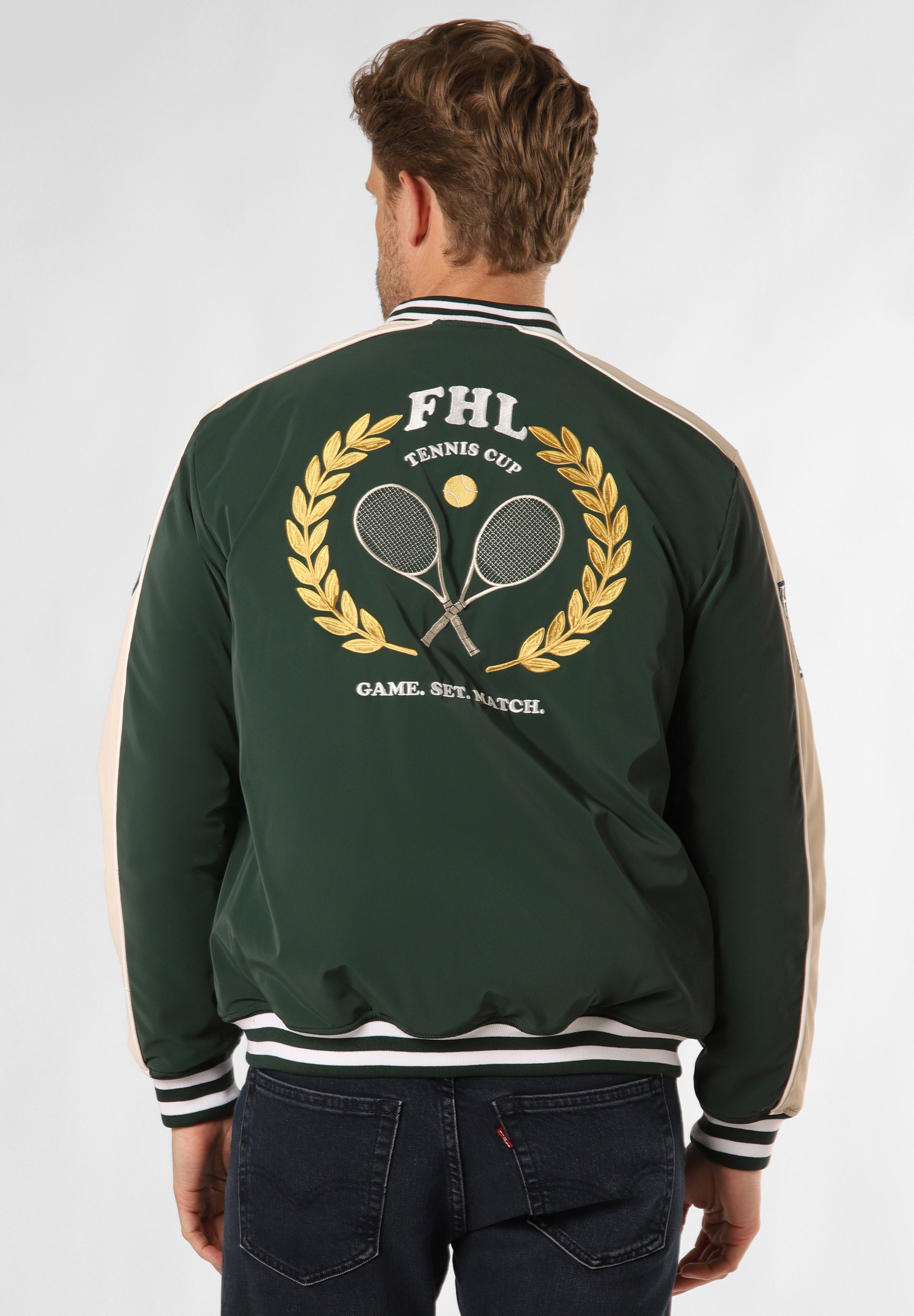 FINSHLEY HARDING LONDON WIMBLEDON Bomber Jacket tanne/green