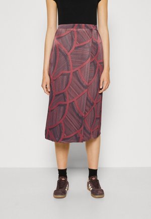 TOM TAILOR SKIRT WRAP PRINTED - Tubenederdele - navy