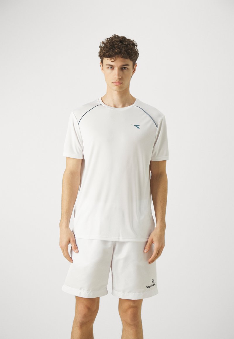 Maglietta Diadora L.T-Shirt SS TWEENER – Bianco Ottico, Girocollo In Cotone 150 Gsm, Taglia S Donna - 2