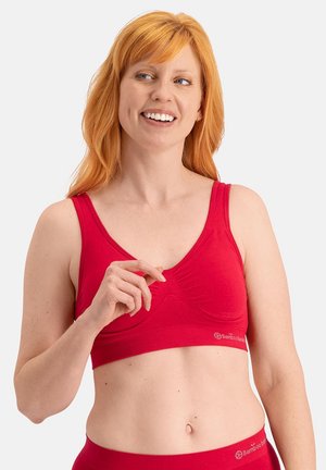 Bamboo Basics 1 PACK - SEAMLESS PADDED - Brassière - red