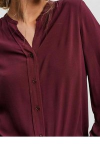 Vero Moda Camicia - mottled dark red