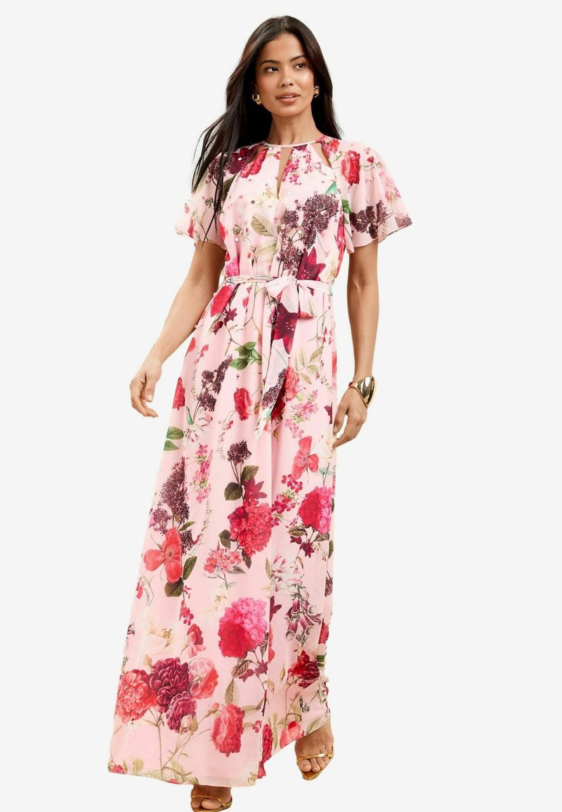 Lipsy Maxi šaty - pink floral