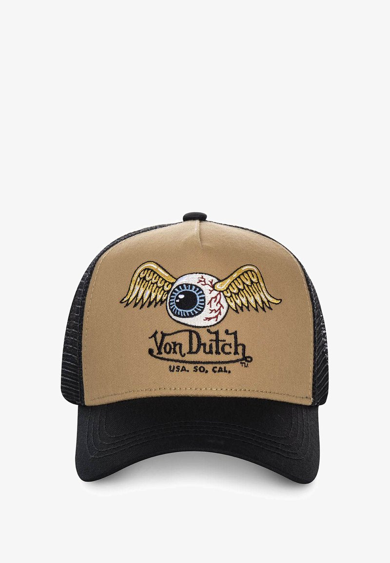 Von Dutch TRUCKER ART FONCÉ - Casquette - beige