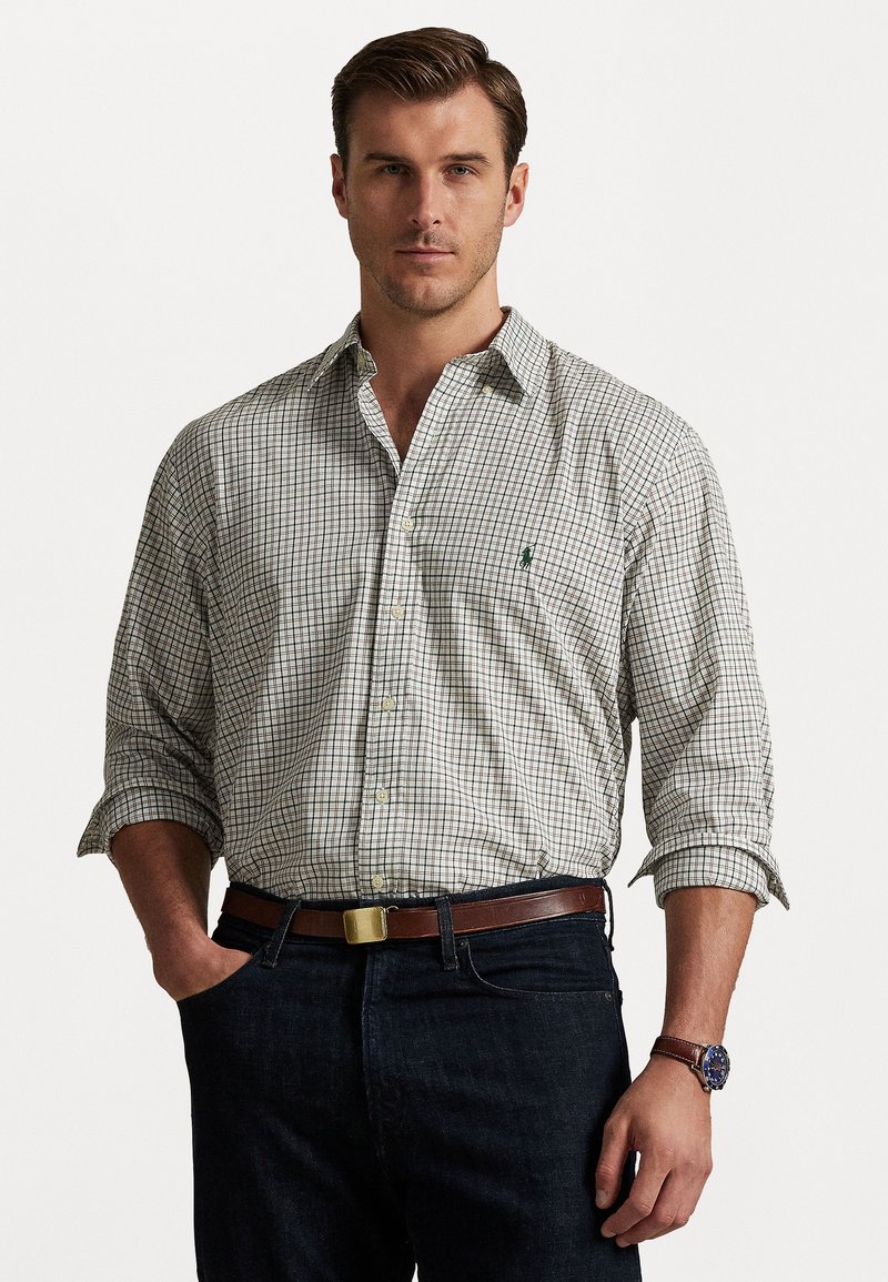 Polo Ralph Lauren Big & Tall PLAID TWILL SHIRT - Vapaa-ajan kauluspaita - nevis brown