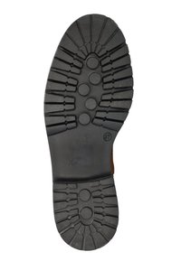 Nelson Enkellaarsjes met plateauzool - cognac