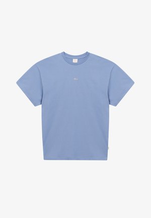 BLKVIS, JULY (SMU) SCRIPT TEE - Βασικό μπλουζάκι - stonewash