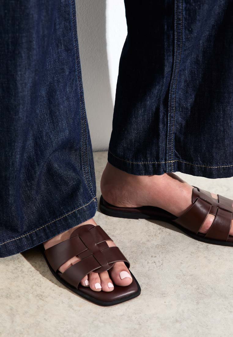 New Look - STRAPS - Mules - rust, Enlarge