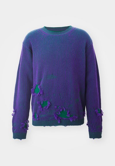 MM6 Maison Margiela REVERSIBLE CREWNECK - Pulover - purple/green