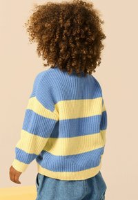 Next CREW NECK - Neule - yellow blue stripe