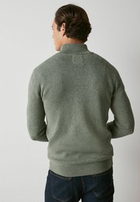 Next PREMIUM ZIP NECK  - Džemperis - sage green