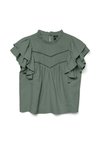 VMSUN FRILL - Bluza - laurel wreath