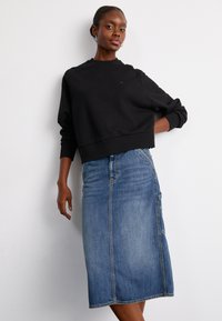 Carhartt WIP SINGLE KNEE SKIRT - Krilo A-kroja - blue dark used wash