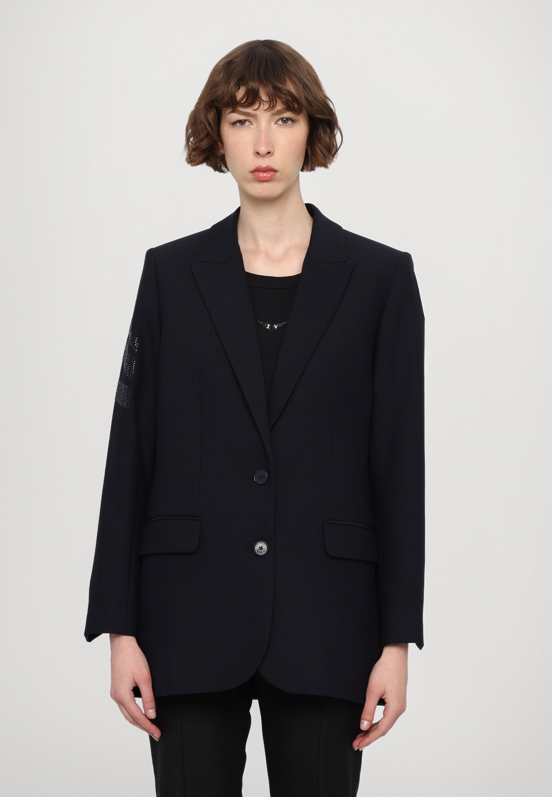 Blazer Uomo Zadig & Voltaire VARSOVIE - Taglia UK40/EU50, Lana E Cashmere, Nero, Nuovo Con Etichette, RRP £395