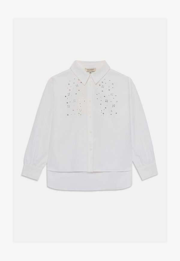 MAXI CAMICIA CON APPLICAZIONI - Button-down blouse