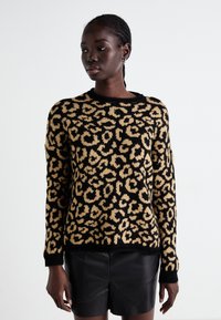 ONLY ONLJADE ANIMAL - Maglione - black/toasted coconut