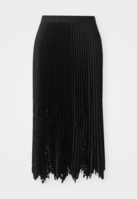 RUSTALI - Falda plisada - black