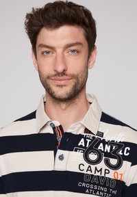 Camp David MIT BLOCK - Poloshirt - blue navy ecru