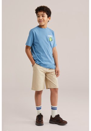 WE Fashion Tricou cu imprimeu - blue