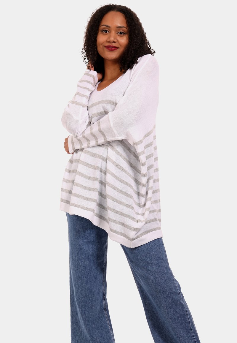 Damen Strickjacken | YC Fashion & Style OVERSIZE Strickpullover wollweiß/offwhite - PK92723 Damen Strickjacken | YC Fashion & Style OVERSIZE Strickpullover wollweiß/offwhite - PK92723