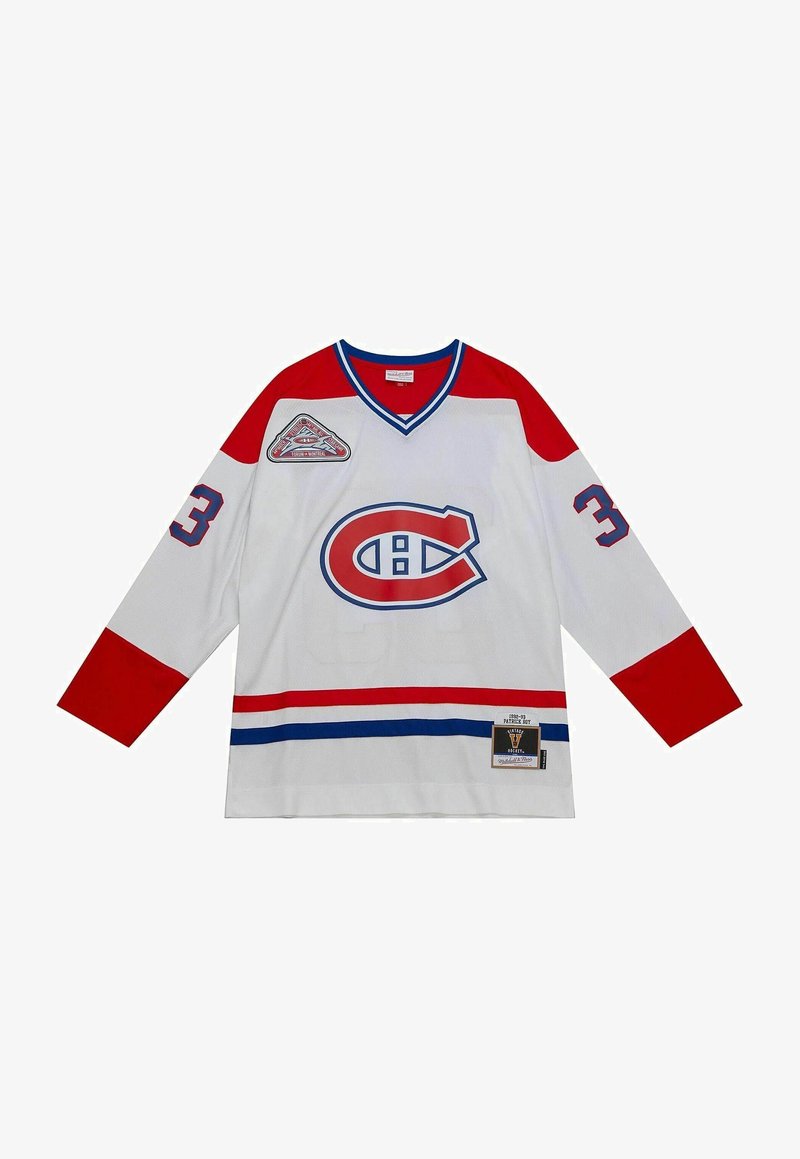 Mitchell & Ness LINE PATRICK ROY MONTREAL JERSEY Langarmshirt white Mitchell & Ness LINE PATRICK ROY MONTREAL JERSEY Langarmshirt white
