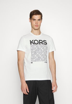 NEWSPRINT TEE - Print T-shirt - white