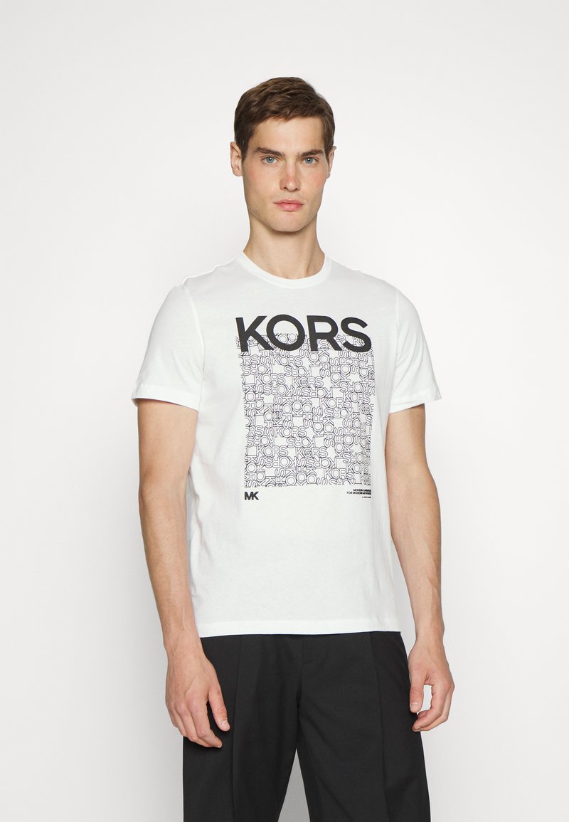 Michael Kors NEWSPRINT TEE Tshirts print white/hvid Zalando.dk