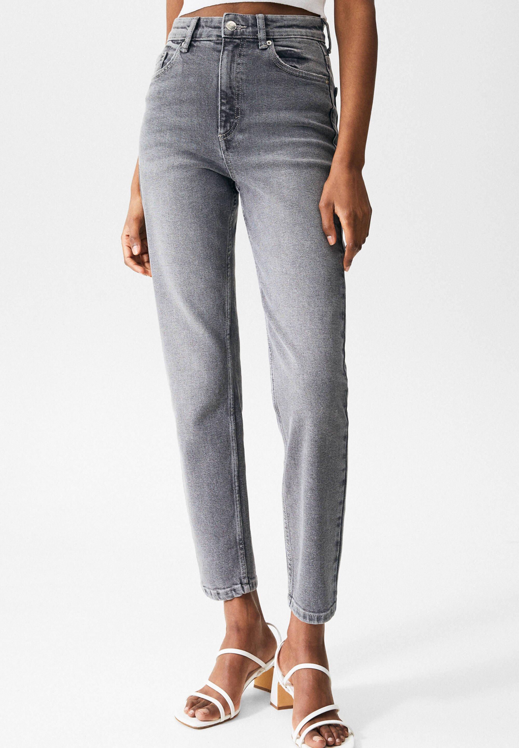 Graue Straight Jeans für Damen | ZALANDO