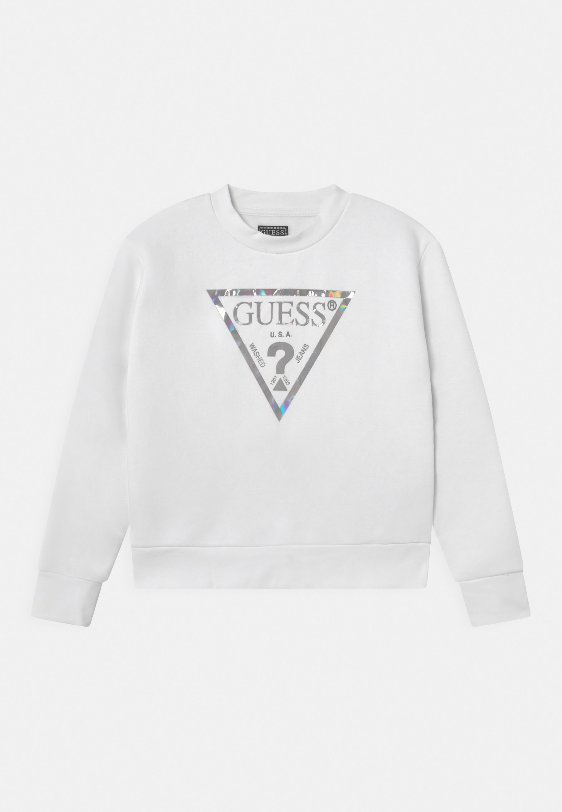 guess multi script sweatshirt