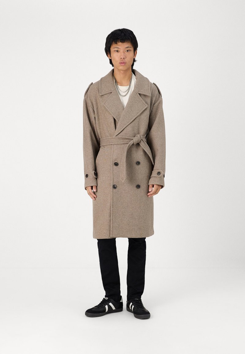 Jack & Jones PREMIUM JORNOHO COAT - Κλασικό παλτό - pale khaki melange